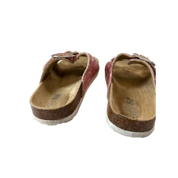 Sip Toddler Girls Sandals Slip-on Pink Sequined Size 7 - Picture 2 of 7